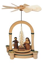 KWO Nativity<br>Single Tier Natural Pyramid